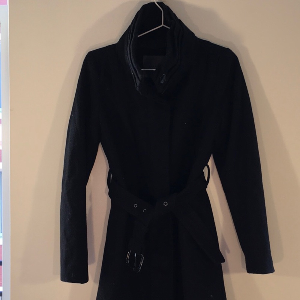Zara Woman’s Black Wool Coat